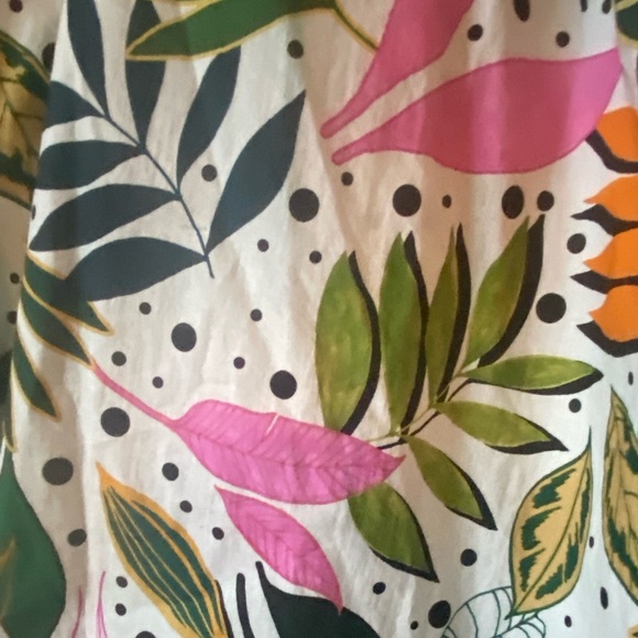 Eloquii Tropical Print / Polka Dot Top/ Dress - Picture 5 of 5